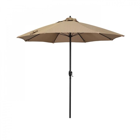 California Umbrella 7.5' Bronze Aluminum Market Patio Umbrella, Olefin Terrace Sequoia 194061336649